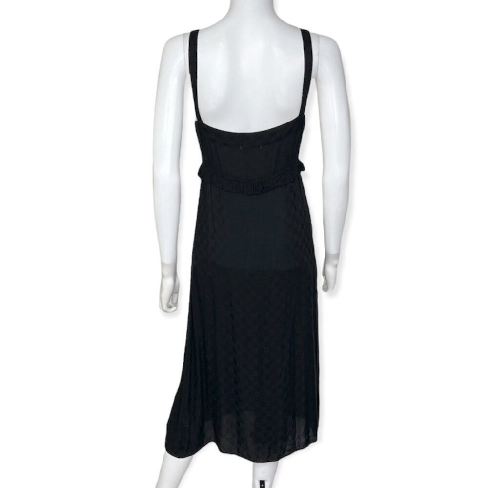 LACAUSA Nora Dress in Black Check - sz XS - Picture 7 of 9